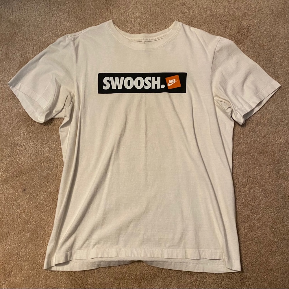 White Nike Swoosh Tee